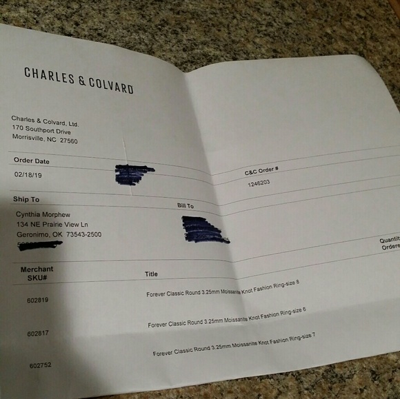 💥Charles & ColvardRound 3.25mm Moissanite Ring - Picture 7 of 7